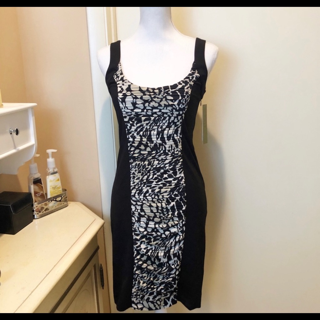Nicole Miller Bodycon Ruched Dress